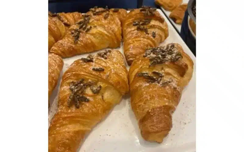 Formulazioni alimentari arricchite con insetti, croissant con Acheta domesticus